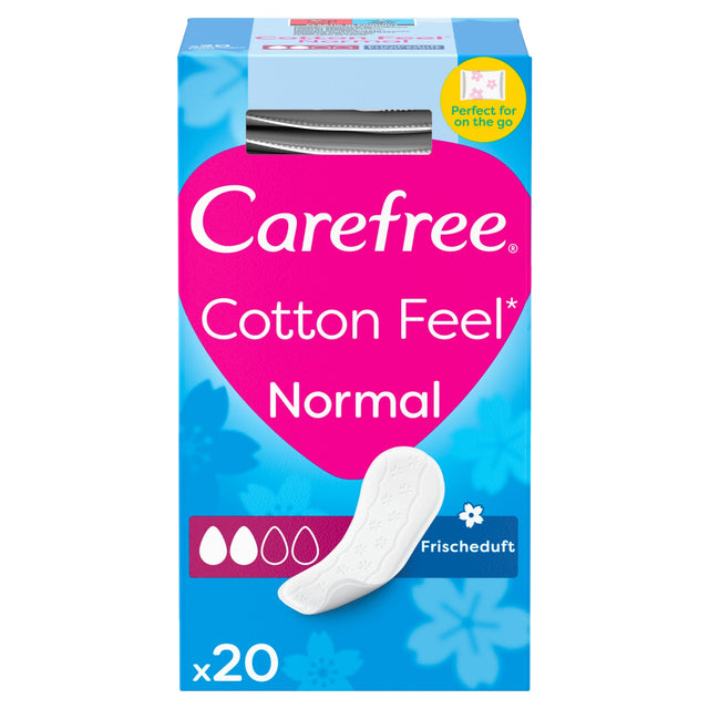 Carefree Cotton Fresh Scent Pantyliners 20 Pack