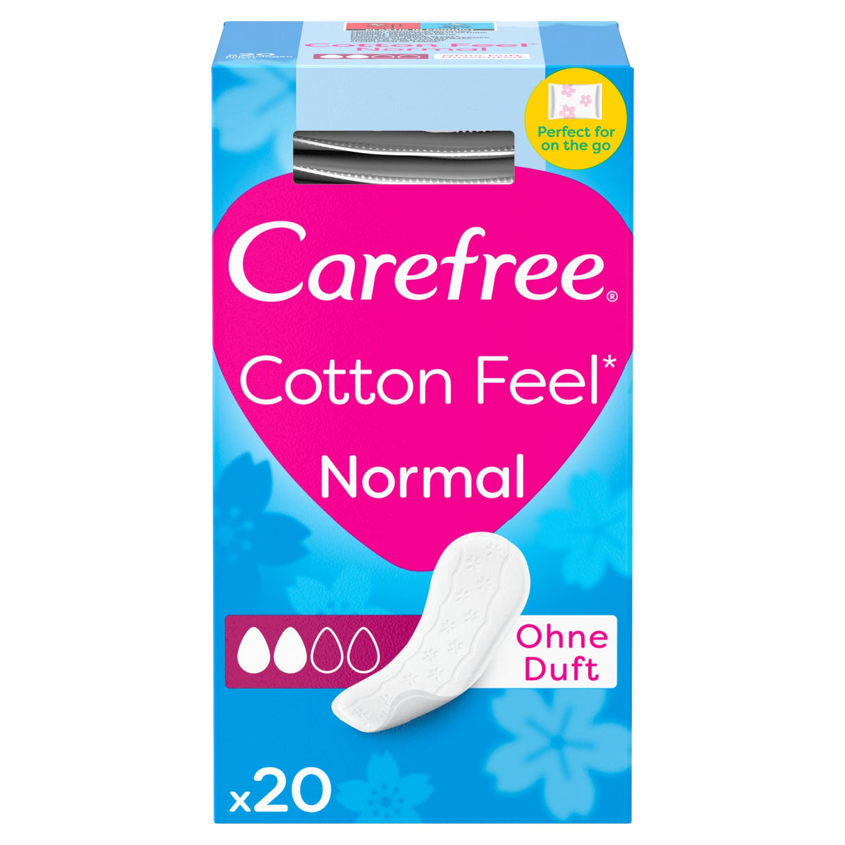 Carefree Panty Liners Pads Folded Breathable Pack of 20