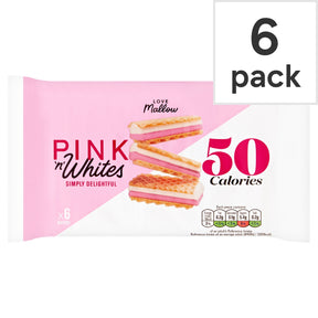 Caxton Pink & White Wafers 6 Pack 85 g