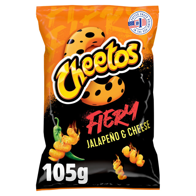 Cheetos Twisted Fiery Jalapeno & Cheese Sharing Bag Crisps 105 g