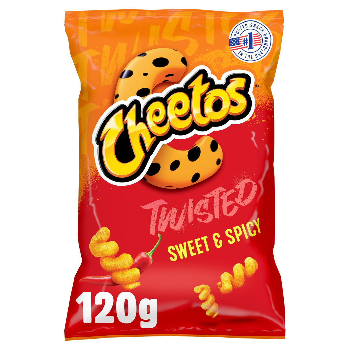 Cheetos Twisted Sweet & Spicy Sharing Bag Crisps 120 g