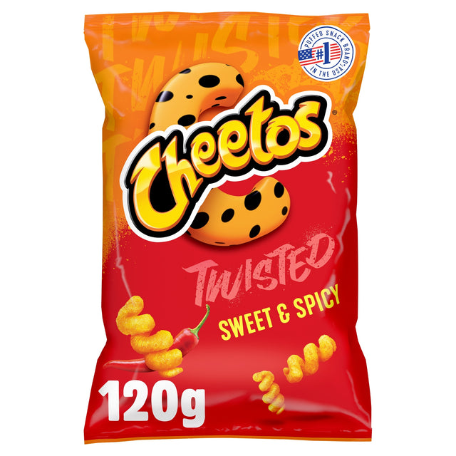 Cheetos Twisted Sweet & Spicy Sharing Bag Crisps 120 g