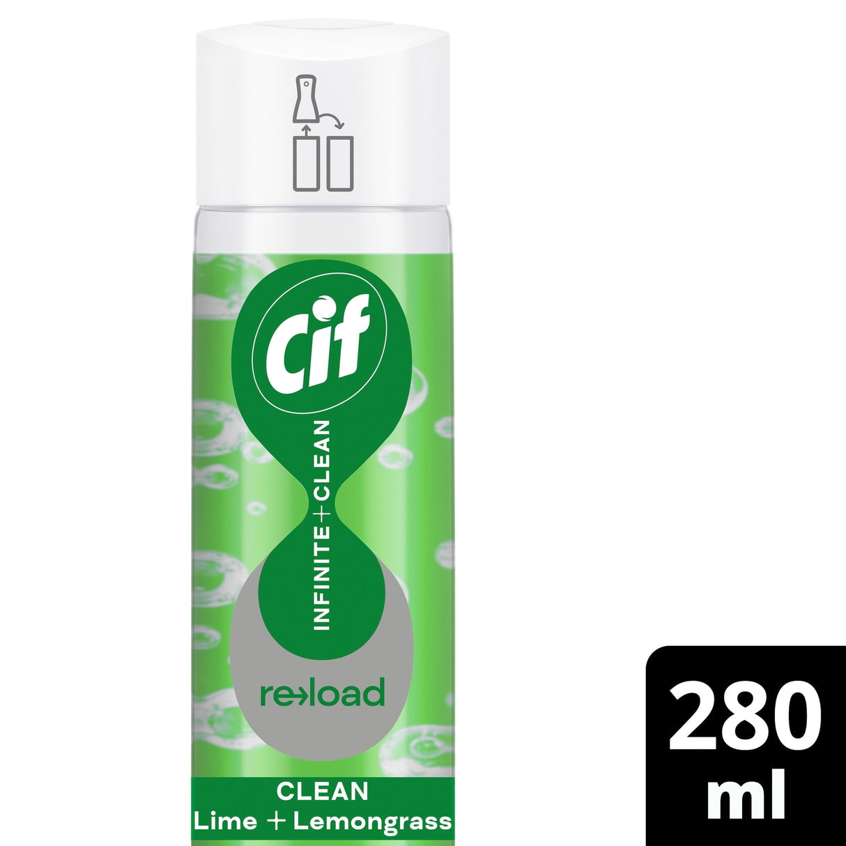 Cif Infinite Clean All In One Clean Lime & Lemongrass Reload 280 ml