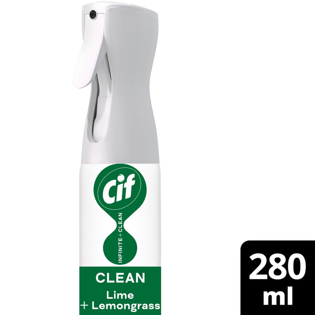 Cif Infinite Clean All In One Clean Lime & Lemongrass Spray 280 ml