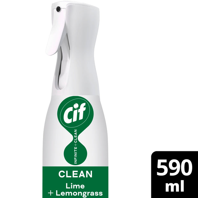 Cif Infinite Clean All In One Clean Lime & Lemongrass Spray 590 ml
