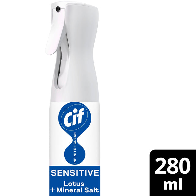 Cif Infinite Clean All In One Sensitive Lotus & Mineral Salts Spray 280 ml