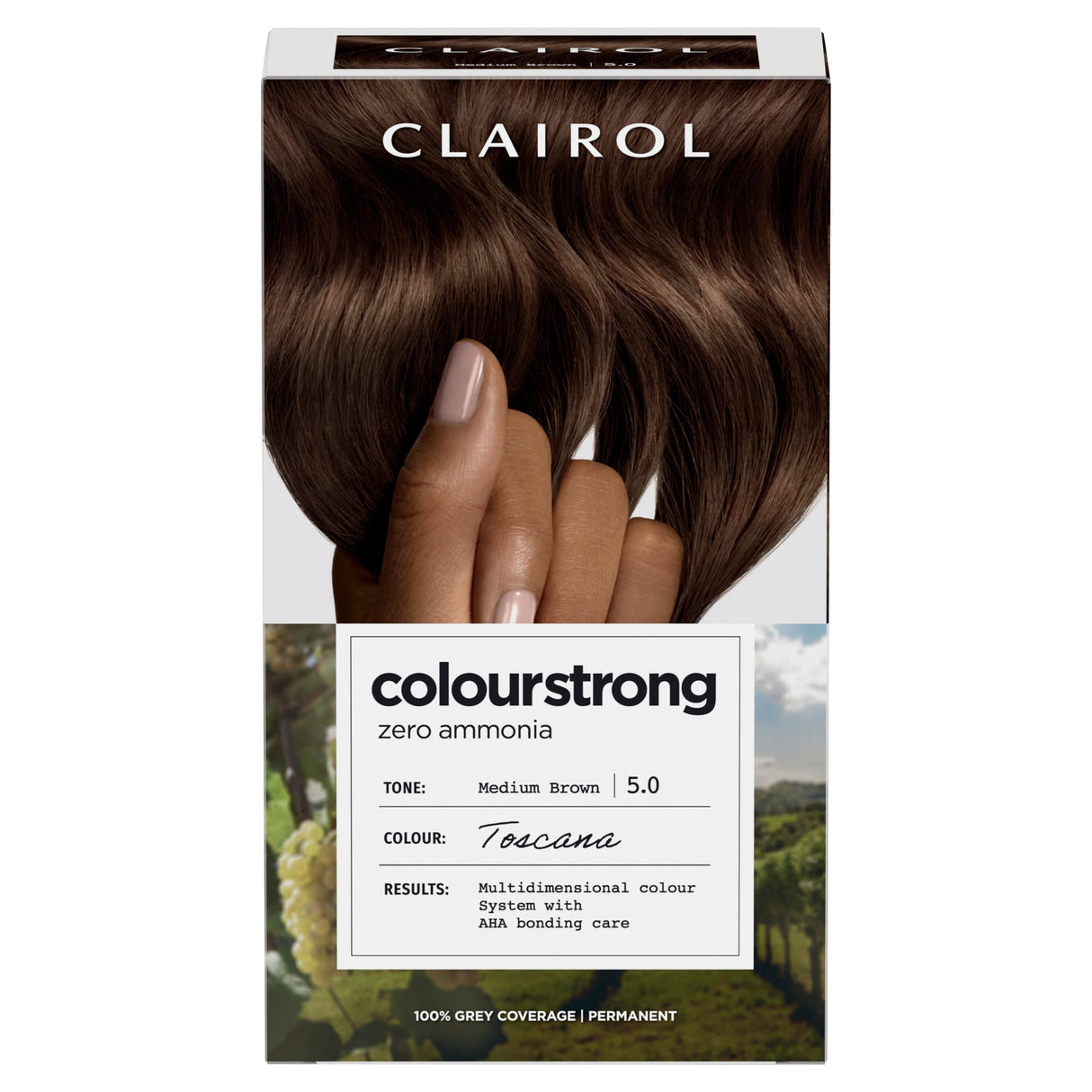 Clairol Colour Strong Permanent Hair Dye 5.0 Medium Brown