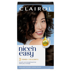 Clairol Nice'N Easy Brown Black 3 Hair Dye