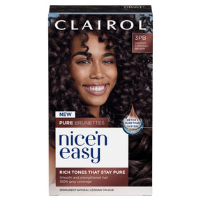 Clairol Nice'N Easy Creme Pure Brunettes Permanent Hair Dye Kit 3PB Deepest Espresso Brown