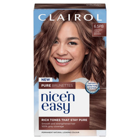 Clairol Nice'N Easy Creme Pure Brunettes Permanent Hair Dye Kit 6.5PB Lightest Latte Brown