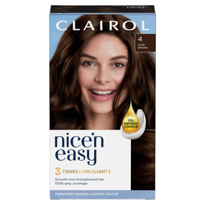 Clairol Nice'N Easy Dark Brown 4 Hair Dye