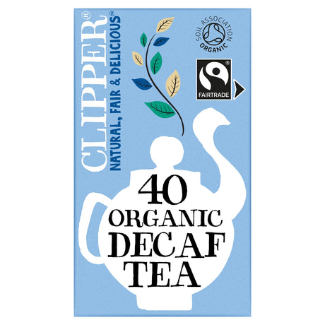 Clipper Fairtrade Organic Decaf Tea 40 Pack 116 g