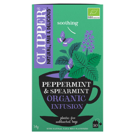 Clipper Organic Infusion Peppermint & Spearmint 20 Pack 34 g