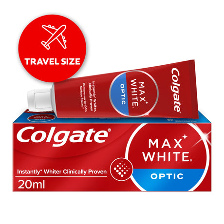 Colgate Max White Optic Whitening Travel Size Toothpaste 20 ml