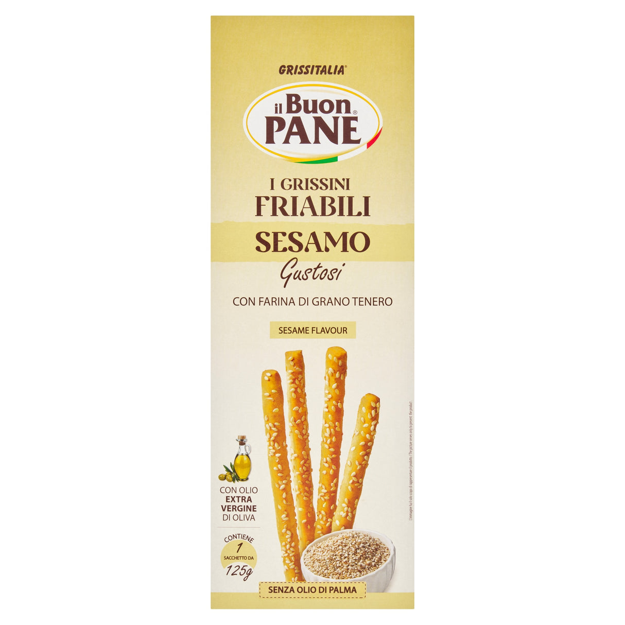 Il Buon Pane Sesame Breadsticks 125 g
