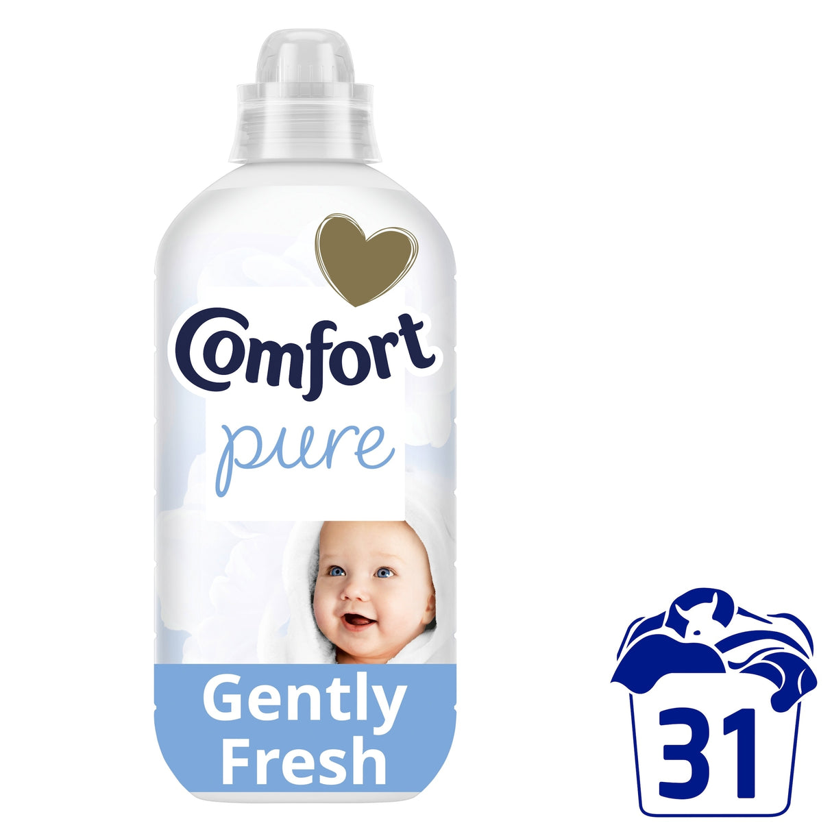 Comfort Pure Gently Fresh Sensitive Fabric Conditioner 31 Washes 930 ml