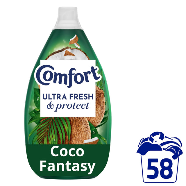 Comfort Ultra Fresh & Protect Fabric Conditioner Coco Fantasy 58 Washes 870 ml
