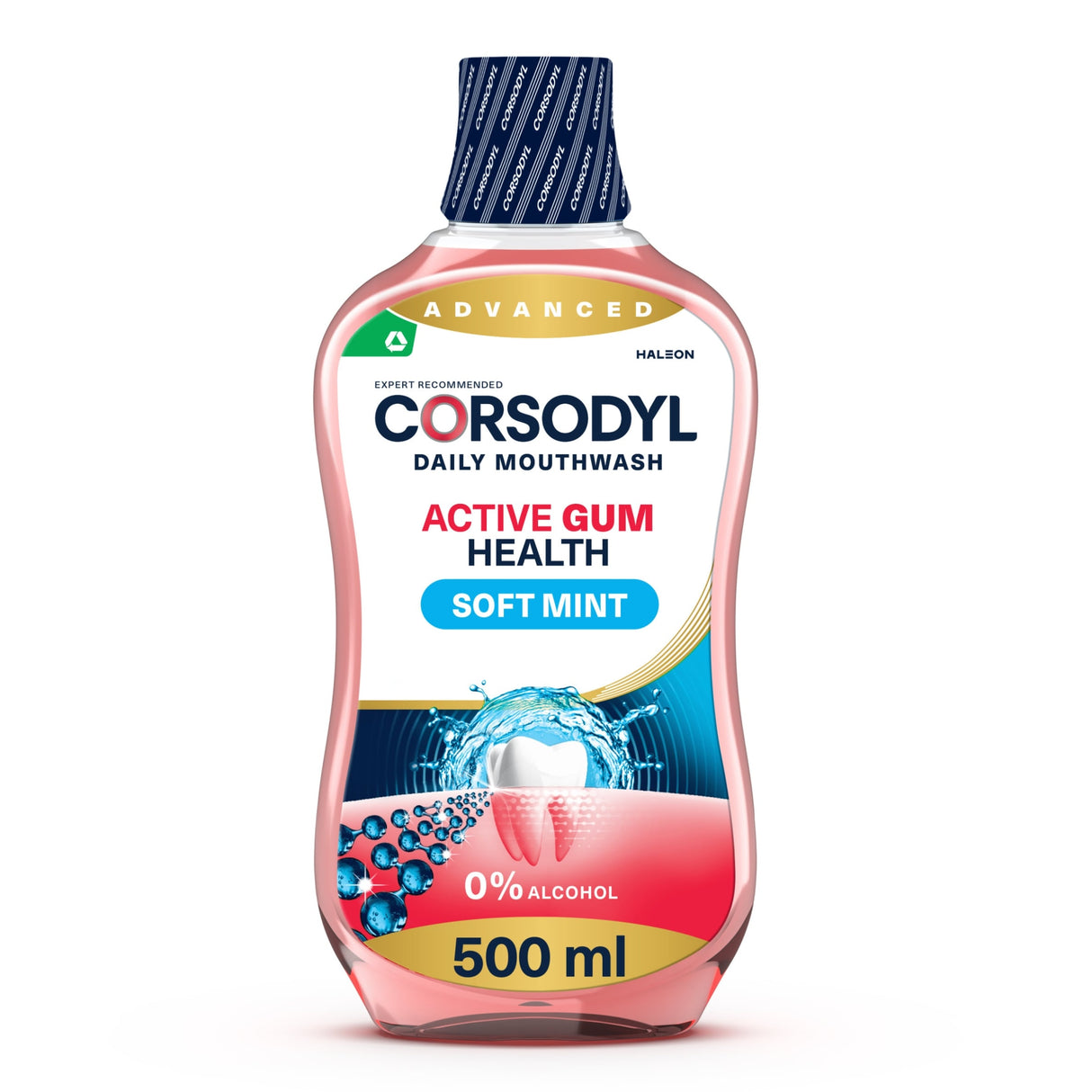 Corsodyl Act Gum Health Mouthwash Soft Mint 500 ml