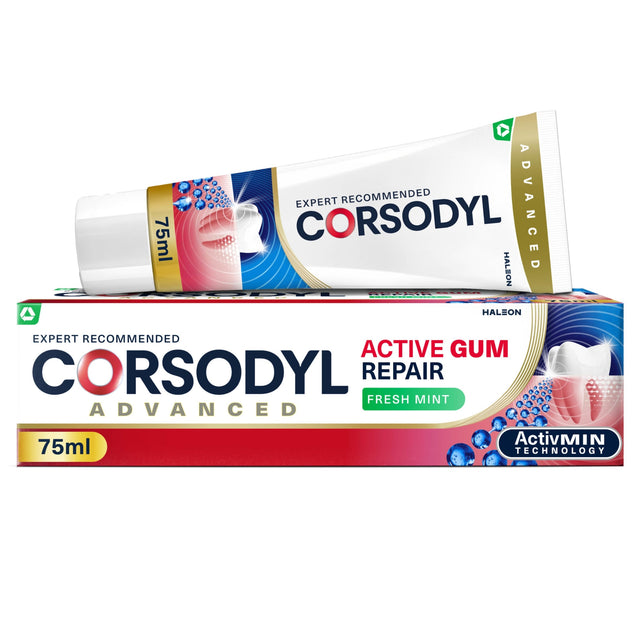 Corsodyl Active Gum Repair Toothpaste Fresh Mint 75 ml