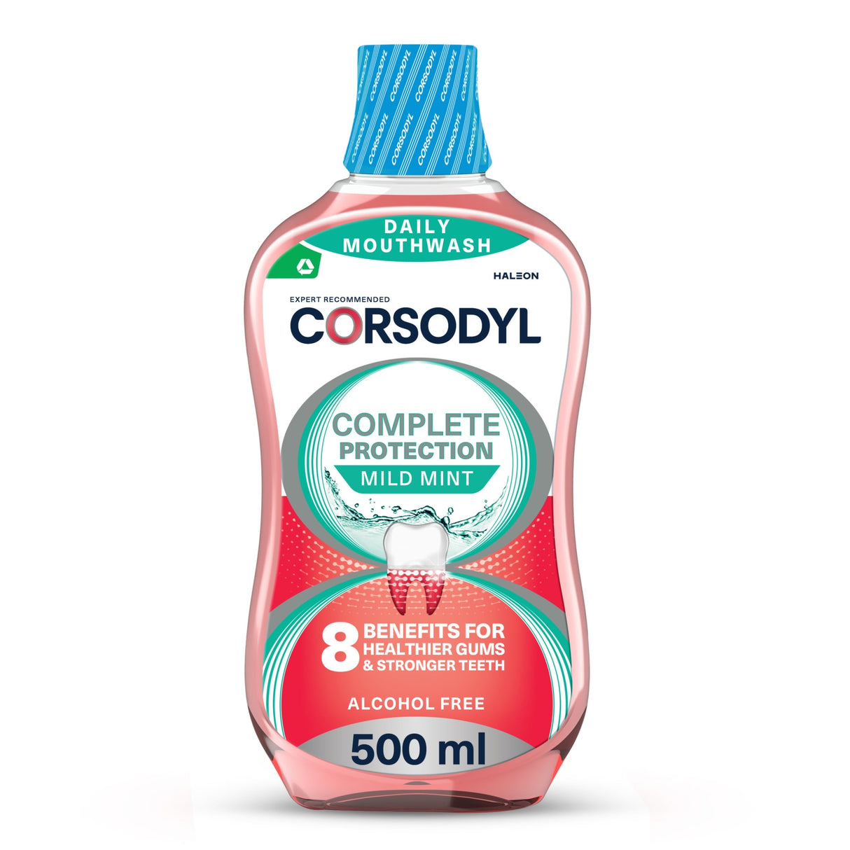 Corsodyl Daily Complete Protection Mouthwash Mild Mint 500 ml