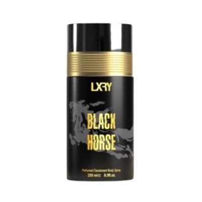 LXRY Perfumed Deodorant Body Spray Black Horse 250 ml