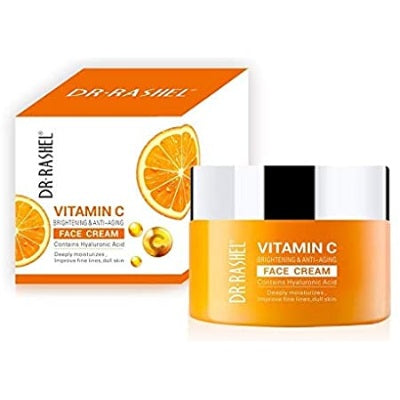 Dr Rashel Vitamin C Brightening & Anti-Aging Face Cream Contains Hyaluronic Acid 50 g