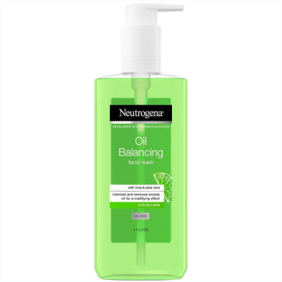 Neutrogena Oil Balancing Facial Wash With Lime & Aloe Vera Oil-Free 200 ml