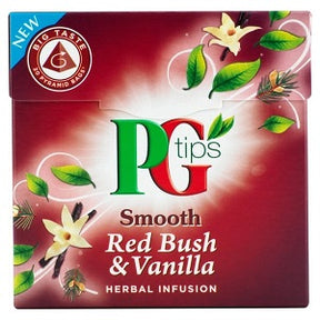 PG Tips Smooth Red Bush & Vanilla Herbal Infusion 40 g x20 x4