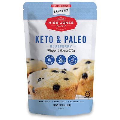 Miss Jones Baking Co Keto & Paleo Blueberry Muffin & Bread Mix 300 g