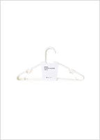 Miniso Simple Clothes Plastic Hanger - White x10