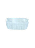 Miniso Plaited Rectangular Storage Bucket - Blue