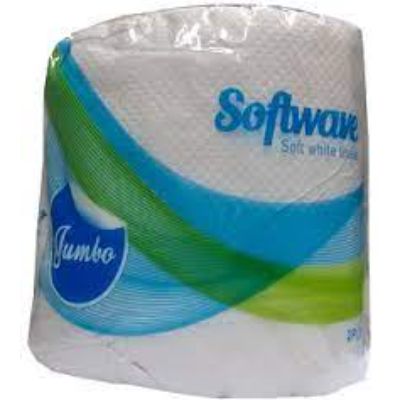 Softwave Toilet Tissue Jumbo 2 Ply 12 Rolls