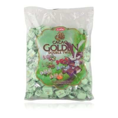Cacao Golden Double Twist Cream-Filled Compound Chocolate Assorted Flavours x100 (Tub)