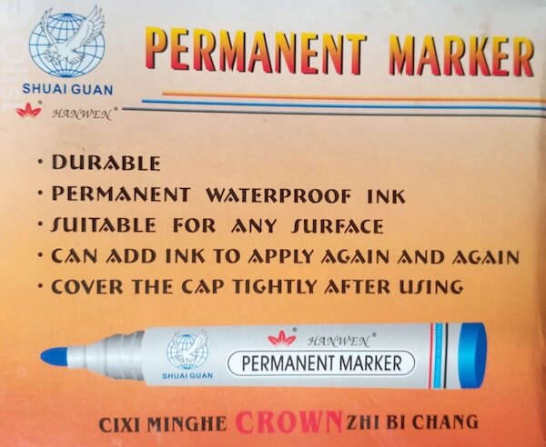 Hanwen Permanent Marker Assorted x12