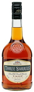 Three Barrels Rare Old French Brandy 70 cl x3