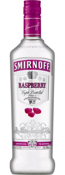 Smirnoff Vodka Raspberry 100 cl x12