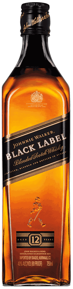 Johnnie Walker Black Label Blended Scotch Whisky Aged 12 Years 70 cl