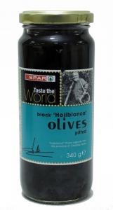 Spar Olives Black Hojiblanca Pitted 340 g