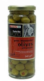 Spar Olives Green Manzanila Pimento 340 g