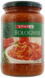 Spar Pasta Sauce Bolognese 490 g
