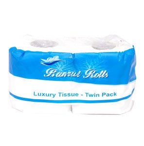 Banrut Rolls Luxury Toilet Tissue 2 Ply 2 Rolls x6