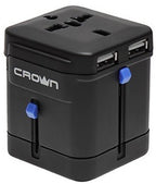Crown Universal Charger 2 USB Port CMDC-IP5-027