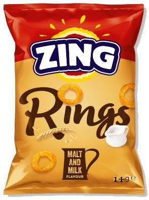 Zing Rings Malt & Milk Flavour 14 g x12