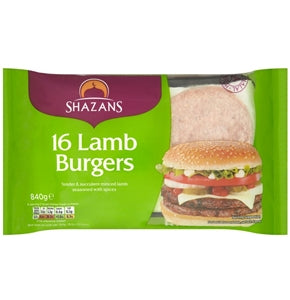 Shazans Lamb Burgers 840 g x16