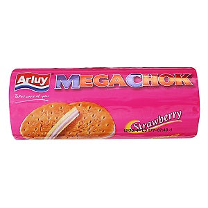 Arluy Megachok Strawberry Flavour Biscuits 180 g