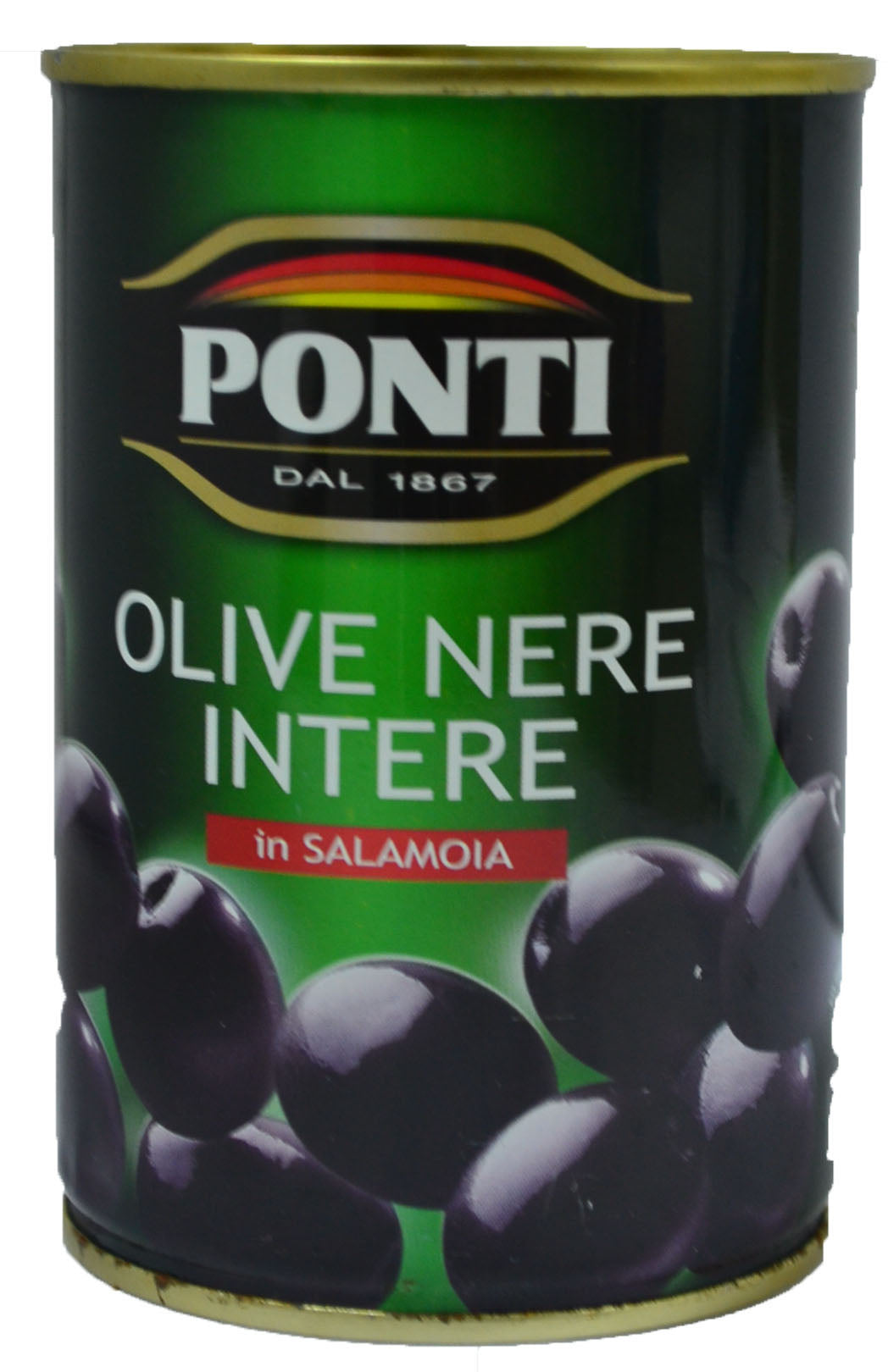 Ponti Black Olives In Brine 400 g