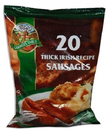 Farmers Table Thick Irish Sausage 907 g x20
