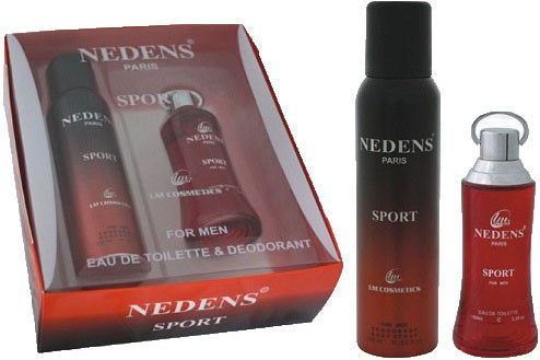 Nedens Deodorant Sport Red For Men Gift Pack 150 ml