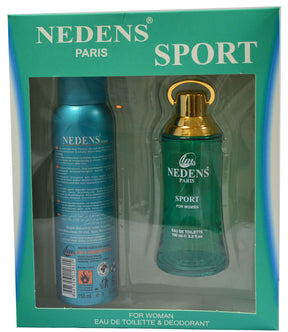 Nedens Deodorant Body Spray Green For Women Gift Pack 150 ml