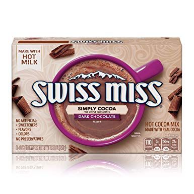 Swiss Miss Hot Cocoa Mix Simply Cocoa Dark Chocolate 217 g